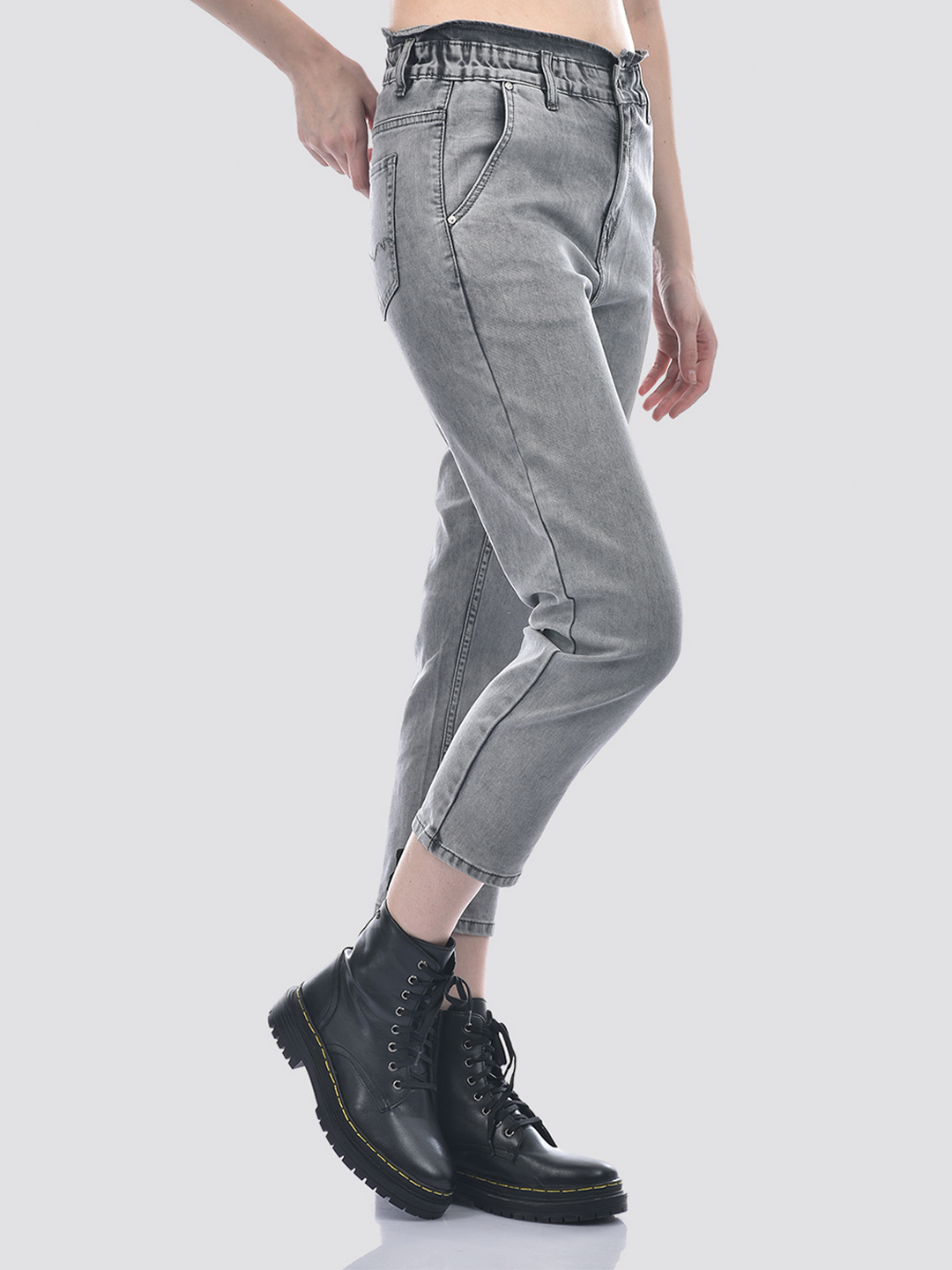 Numero Uno Women Grey Baggy Fit Sustainable Jeans